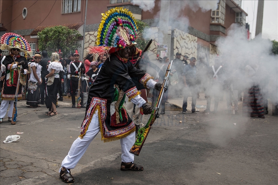 Representation of the "5 de mayo" Battle in Mexico City