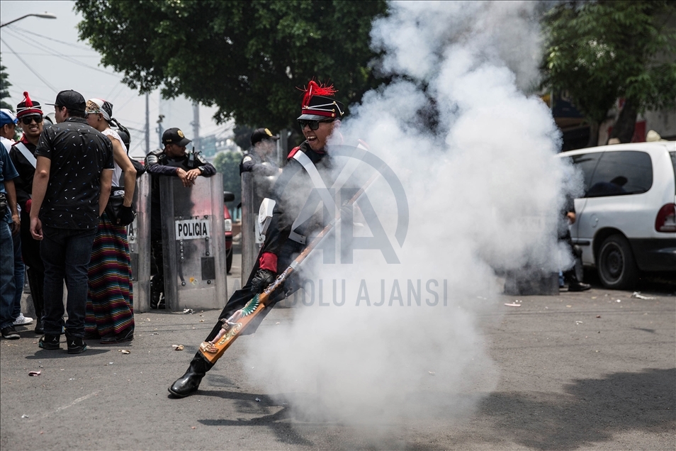 Representation of the "5 de mayo" Battle in Mexico City