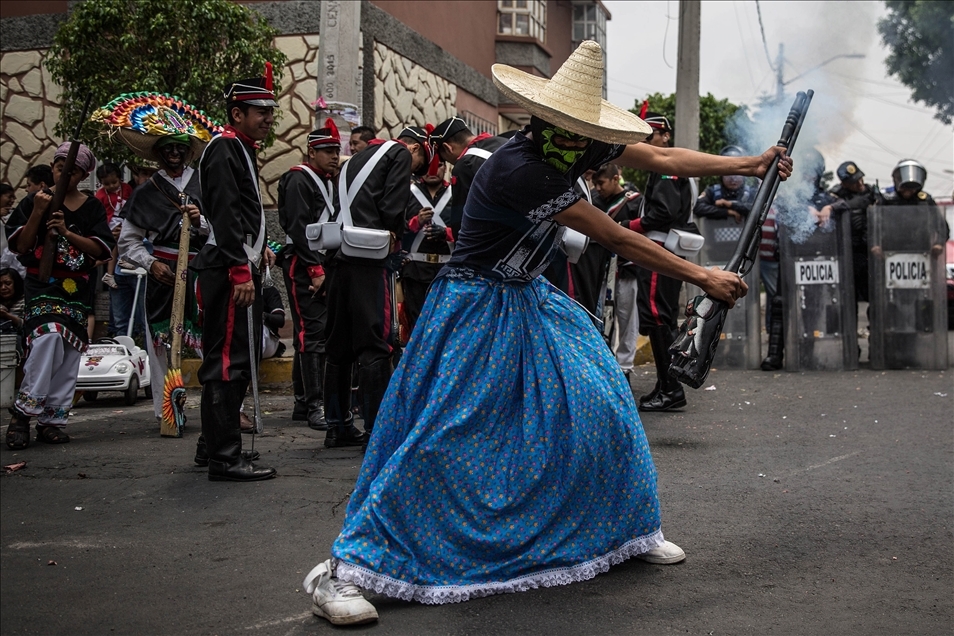 Representation of the "5 de mayo" Battle in Mexico City