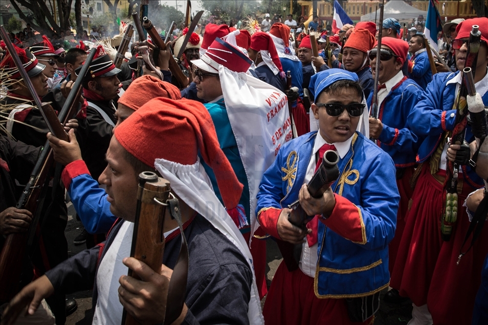 Representation of the "5 de mayo" Battle in Mexico City
