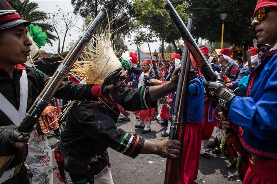 Representation of the "5 de mayo" Battle in Mexico City