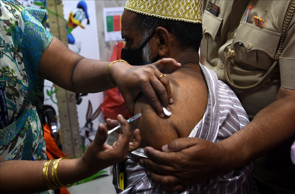 Covishield vaccine at at Dawoodi Bohra Saifee Ambulance vaccination centre