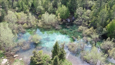 Kahramanmaraş'ta keşfedilen turkuaz göl turizme kazandırılacak