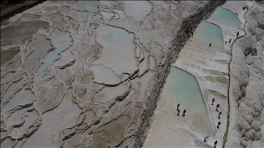 Pamukkale, yılın ilk 4 ayında 100 bin 145 ziyaretçi ağırladı