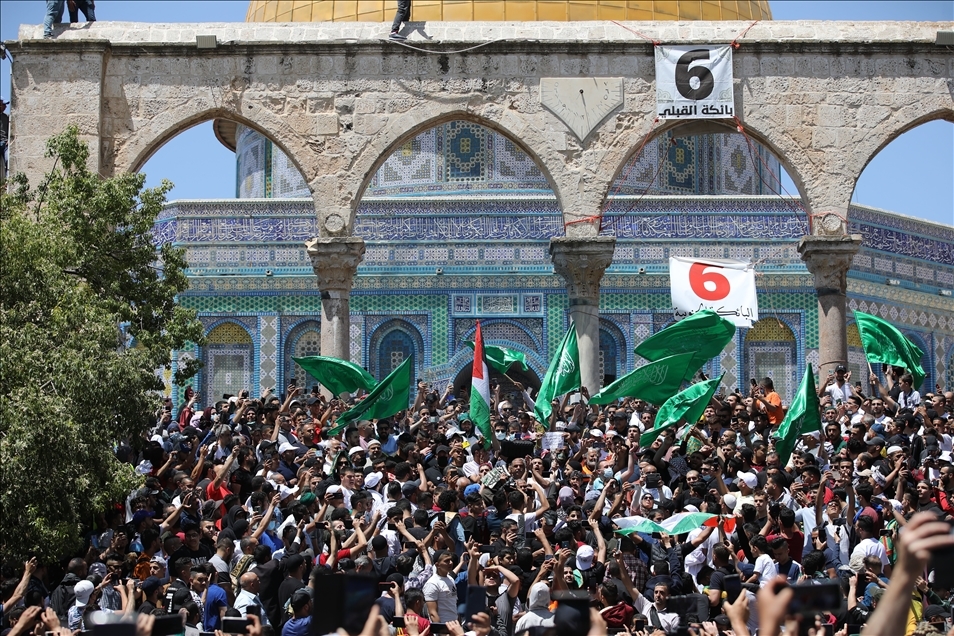 حدود 70 هزار فلسطینی نماز جمعه را در مسجدالاقصی ادا کردند