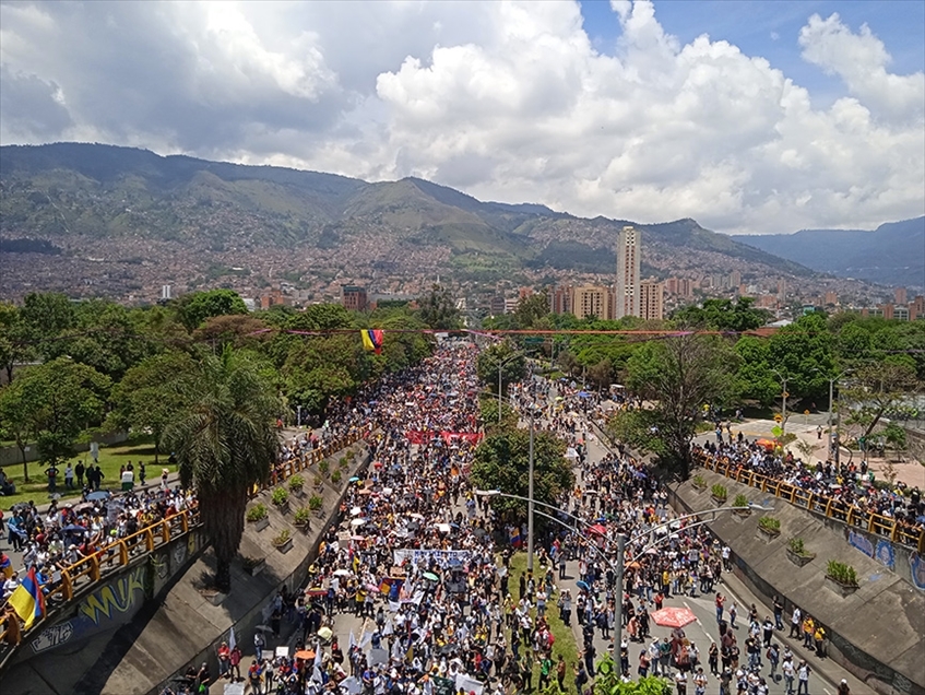 Así se vivieron las movilizaciones en Medellín contra el Gobierno de Colombia