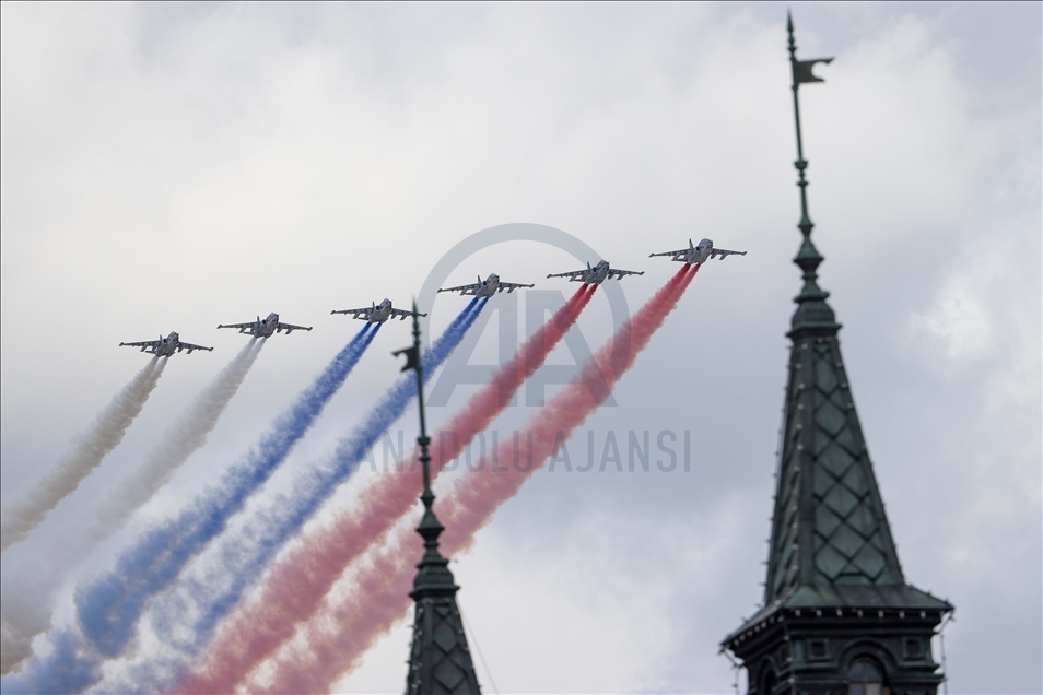 Rehearsal for the Victory Day military parade in Moscow