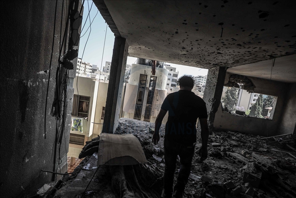 Así se registraron los ataques aéreos israelíes en la Franja de Gaza