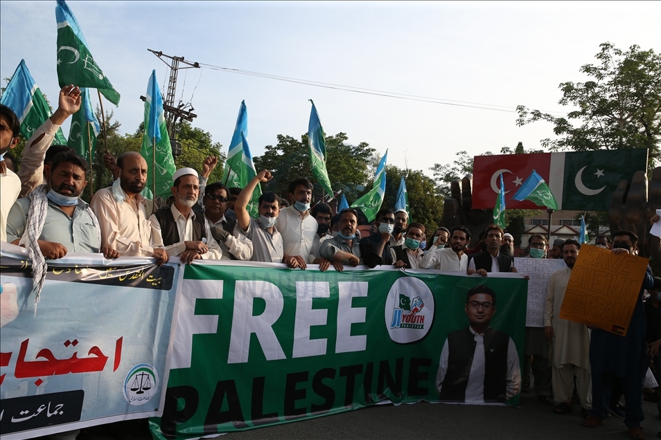 İsrail’in Filistinlilere yönelik saldırıları Pakistan'da protesto edildi
