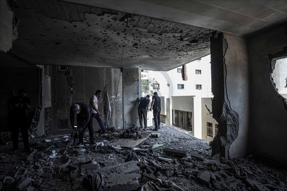 Así se registraron los ataques aéreos israelíes en la Franja de Gaza