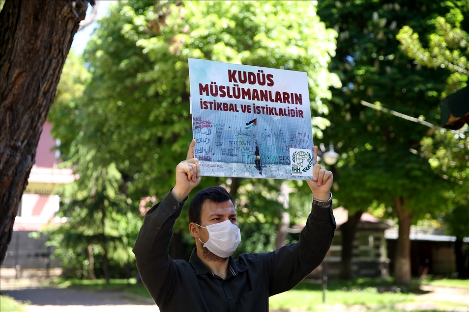 İsrail'in Mescid-i Aksa saldırıları Kırklareli'nde protesto edildi