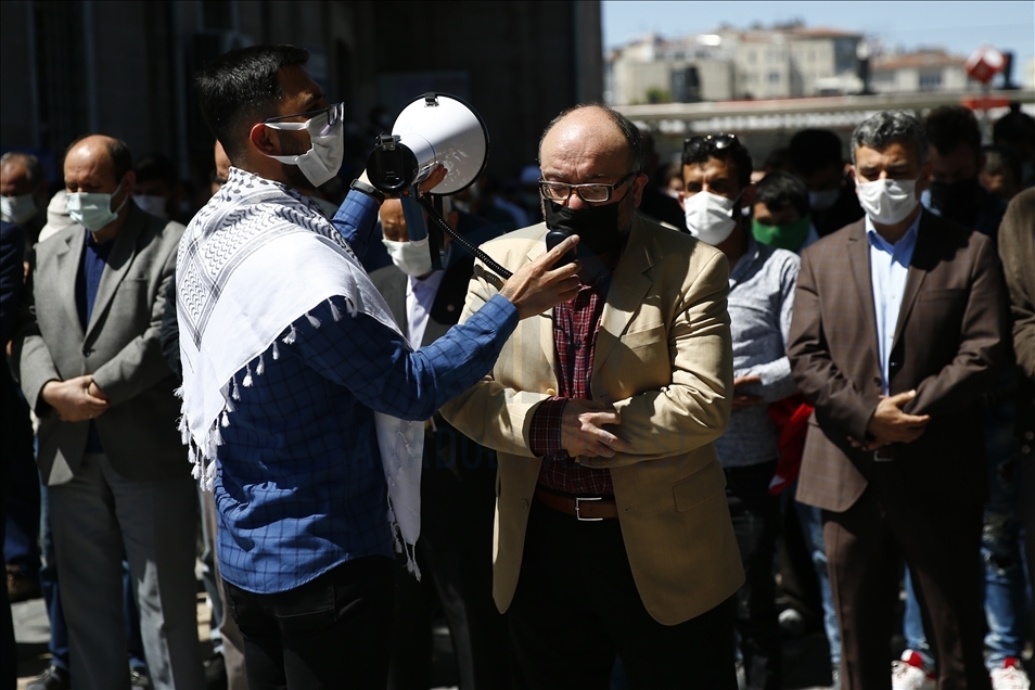 Kayseri'de İsrail'in Mescid-i Aksa'ya yönelik saldırıları protesto edildi