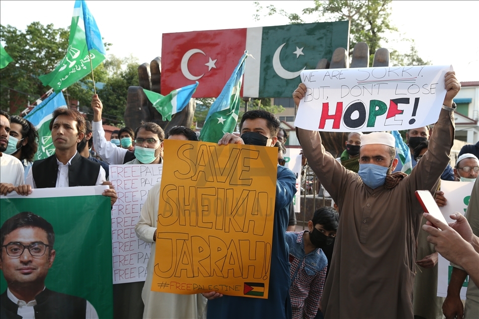 İsrail’in Filistinlilere yönelik saldırıları Pakistan'da protesto edildi