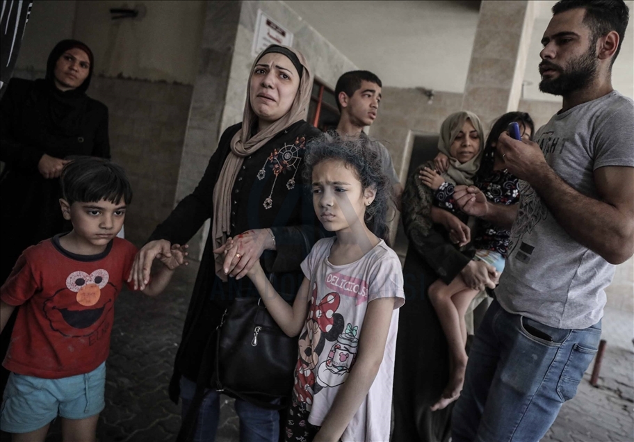 Así se registraron los ataques aéreos israelíes en la Franja de Gaza