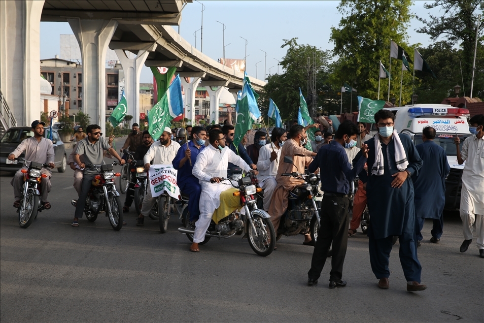 İsrail’in Filistinlilere yönelik saldırıları Pakistan'da protesto edildi