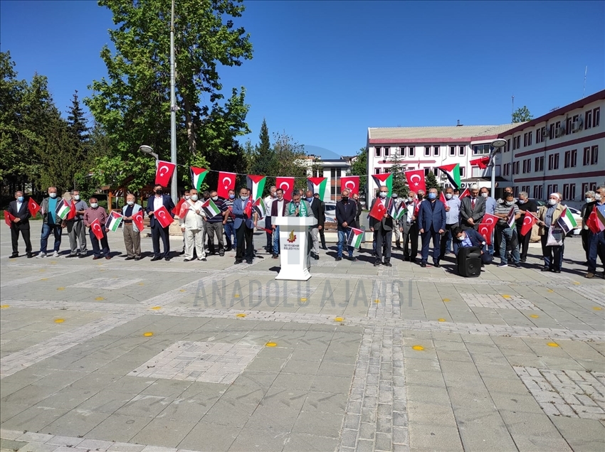 İsrail'in Kudüs'e yaptığı saldırı ve zulüm Seydişehir'de kınandı.