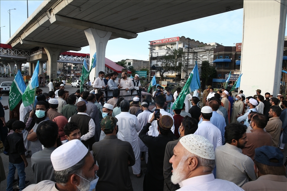 İsrail’in Filistinlilere yönelik saldırıları Pakistan'da protesto edildi