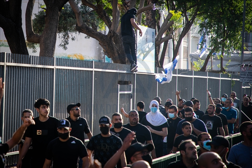 Funeral prayer for a Palestinian killed by Israeli gunman in Tel Aviv