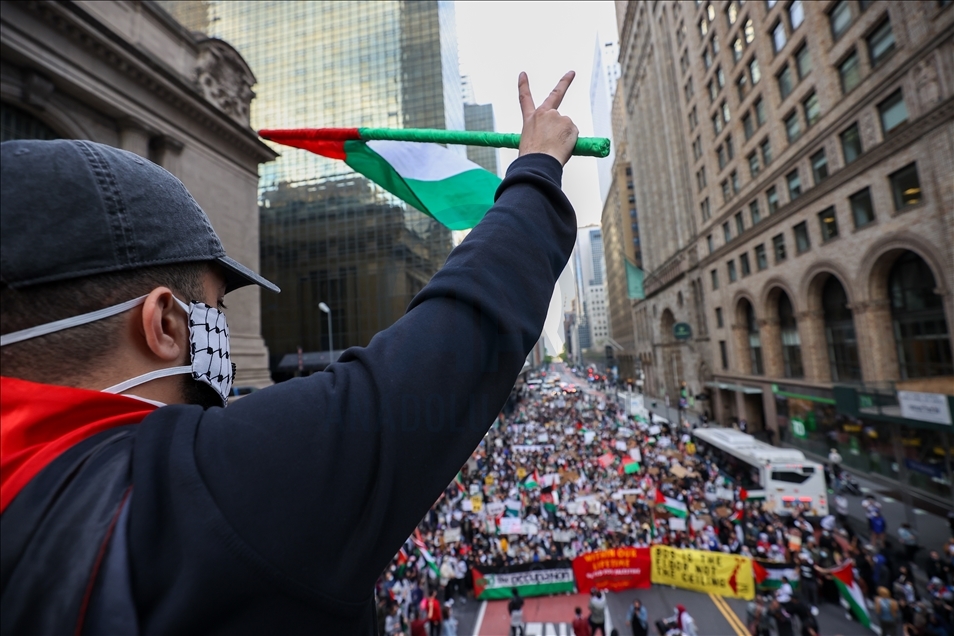Tension rises during anti-Israel rally in New York City