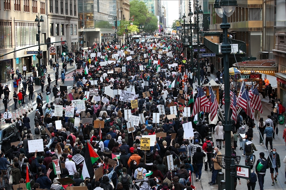 Tension rises during anti-Israel rally in New York City