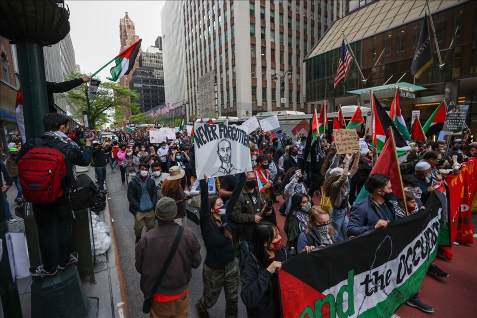 Tension rises during anti-Israel rally in New York City
