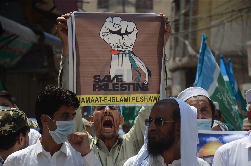 İsrail’in Filistin halkına yönelik saldırıları Pakistan'da protesto edildi