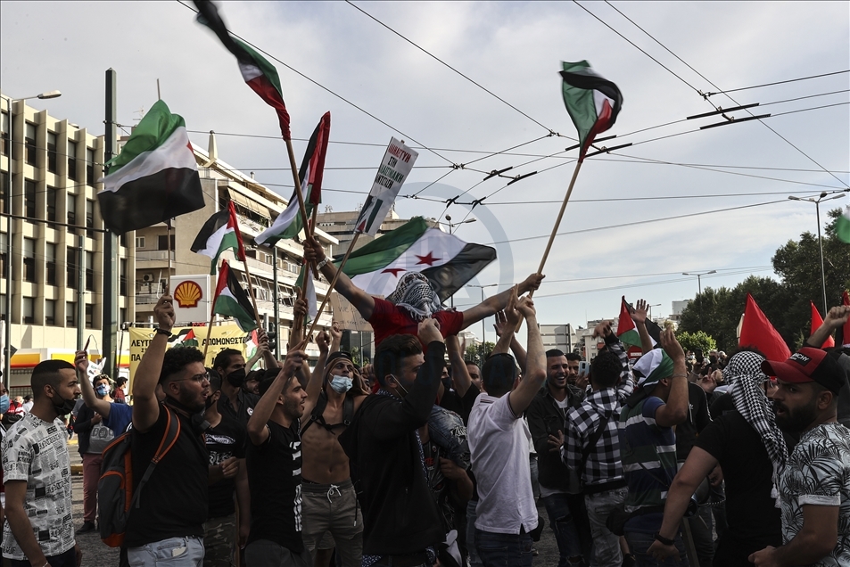 Police intervene in anti-Israel demonstration in Greece