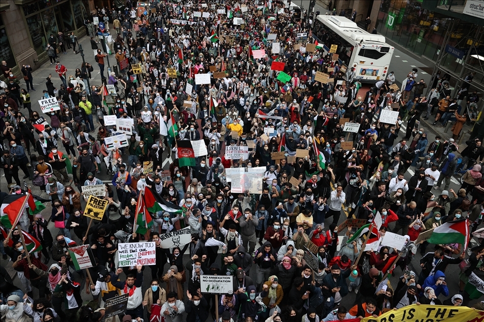 Tension rises during anti-Israel rally in New York City
