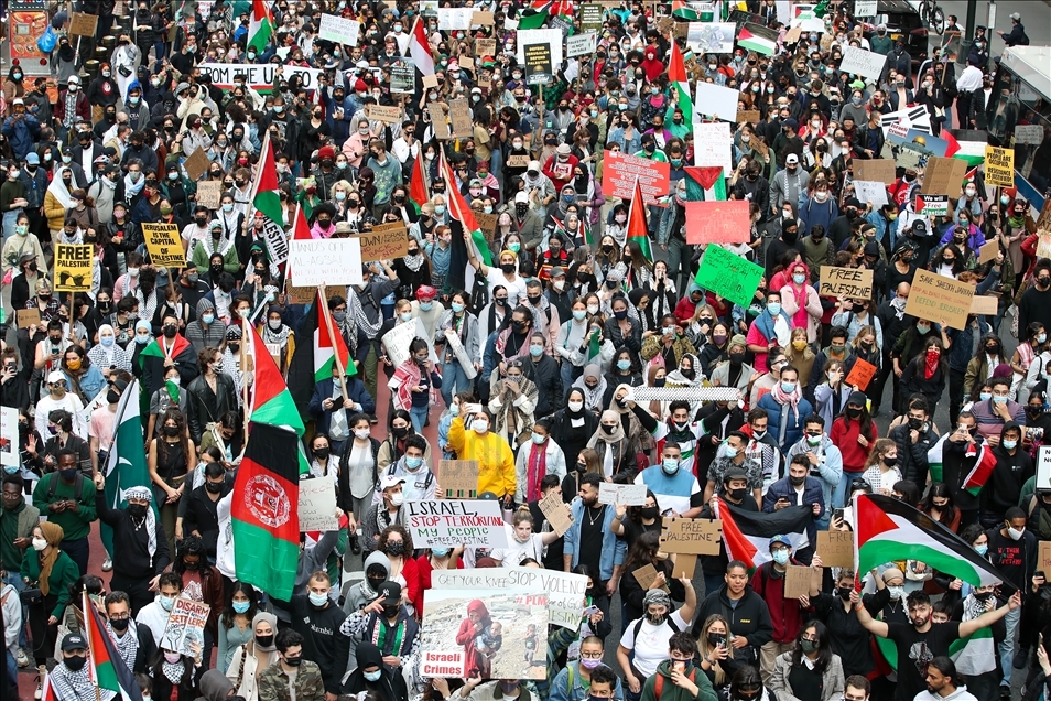 Tension rises during anti-Israel rally in New York City