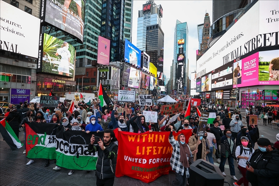 Tension rises during anti-Israel rally in New York City