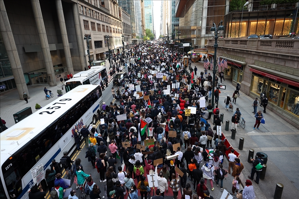 Tension rises during anti-Israel rally in New York City