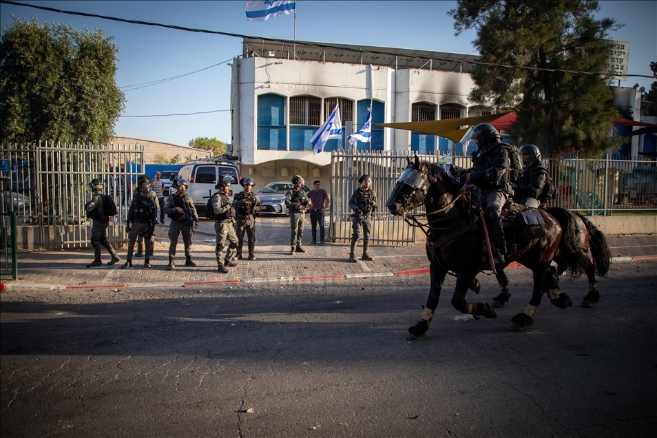 Funeral prayer for a Palestinian killed by Israeli gunman in Tel Aviv