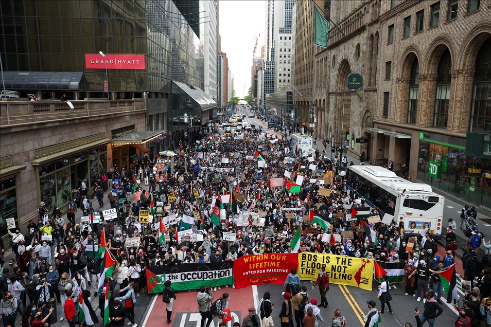 Tension rises during anti-Israel rally in New York City