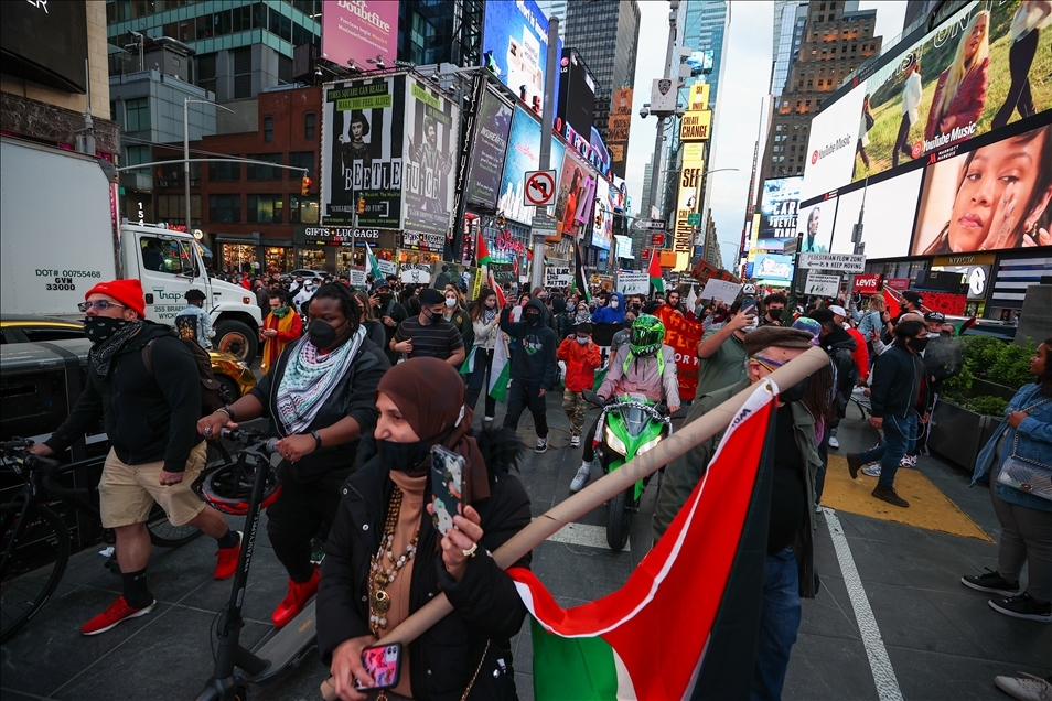 Tension rises during anti-Israel rally in New York City