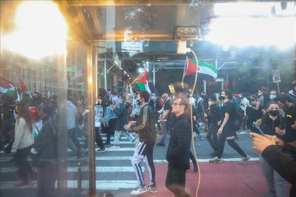 Tension rises during anti-Israel rally in New York City