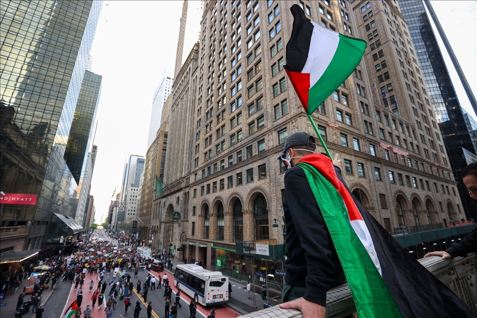 Tension rises during anti-Israel rally in New York City
