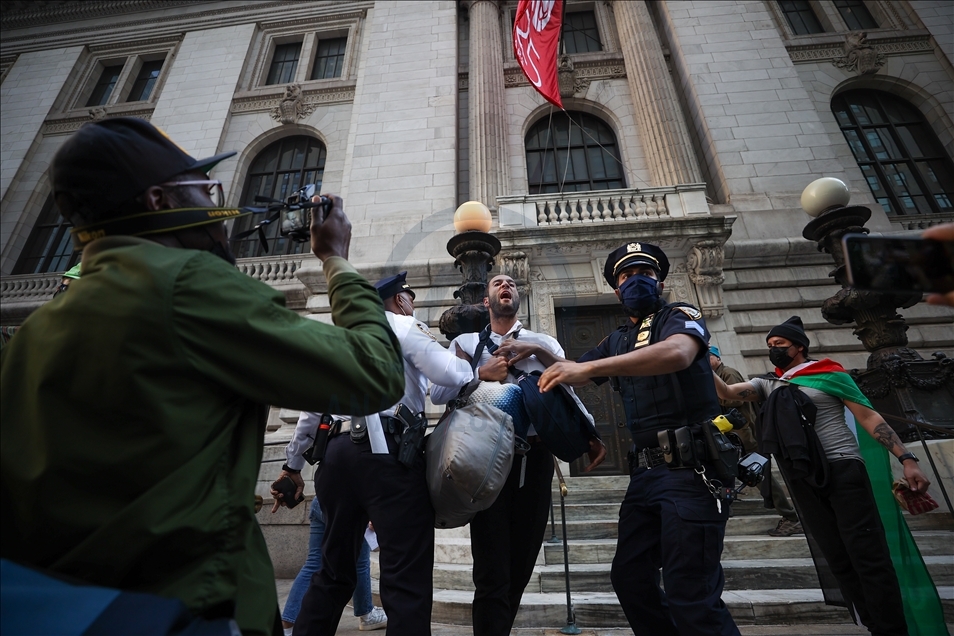Tension rises during anti-Israel rally in New York City