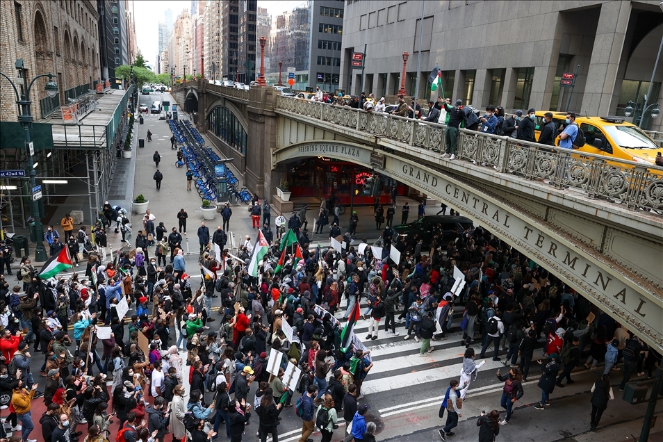 Tension rises during anti-Israel rally in New York City