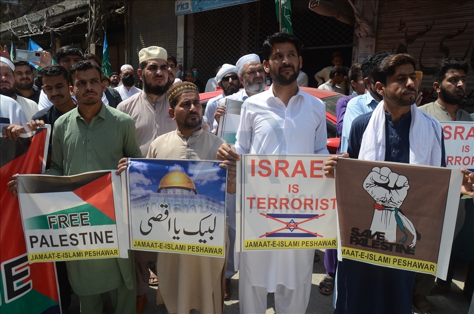 İsrail’in Filistin halkına yönelik saldırıları Pakistan'da protesto edildi