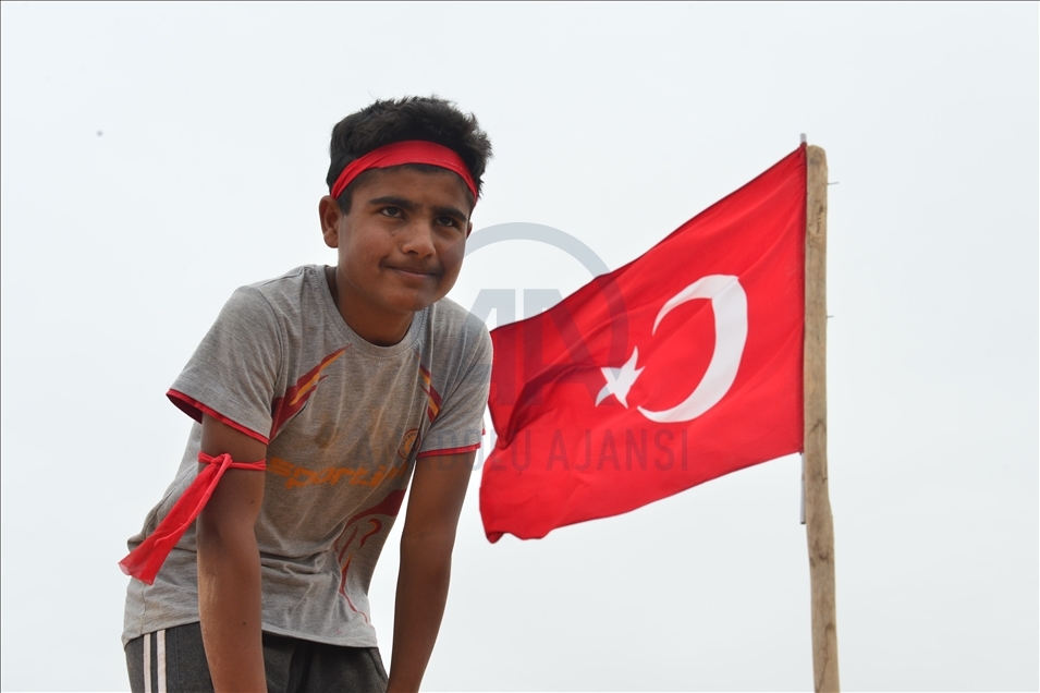 Harranlı çocuklar "Survivor" heyecanını kurdukları parkurda yaşıyor -  Anadolu Ajansı