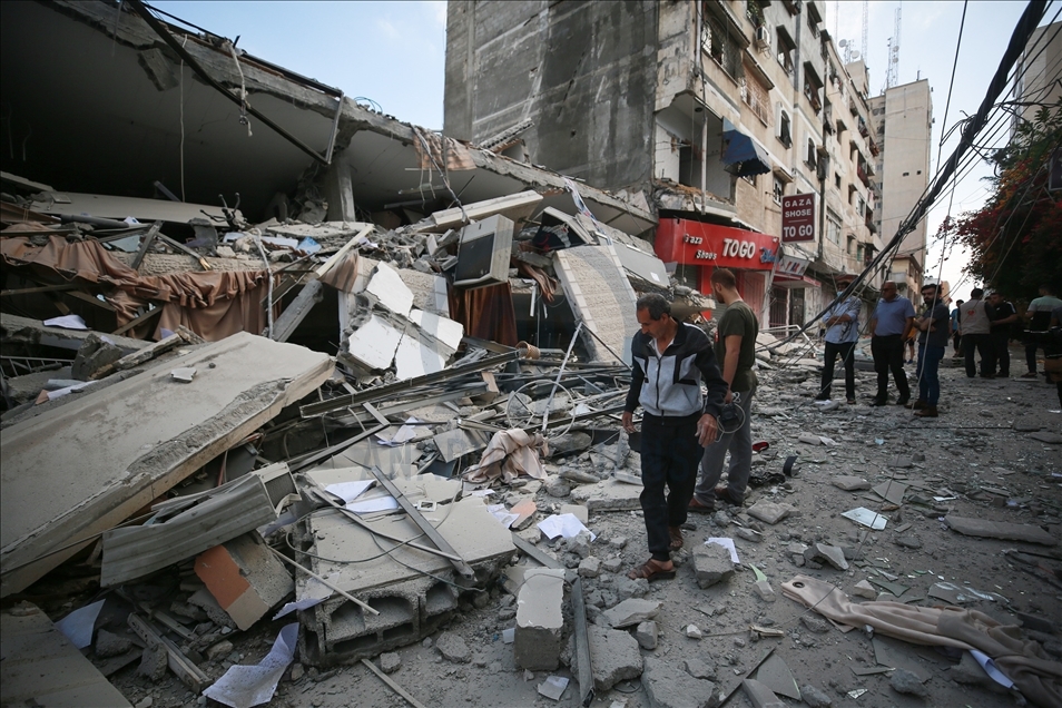 غزة...دمار كبير في المحال التجارية جراء القصف الإسرائيلي