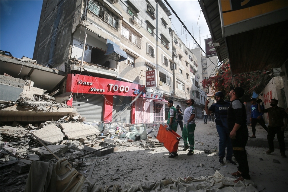 غزة...دمار كبير في المحال التجارية جراء القصف الإسرائيلي