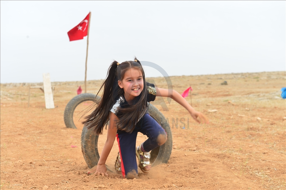 Harranlı çocuklar "Survivor" heyecanını kurdukları parkurda yaşıyor -  Anadolu Ajansı