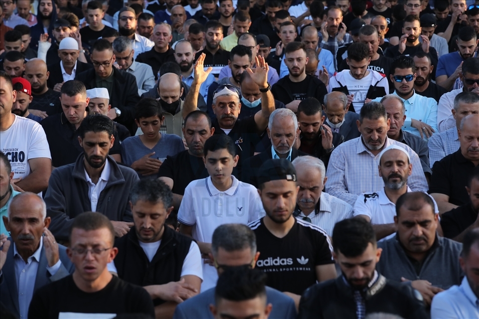 Eid al-Fitr prayer at Masjid al-Aqsa Compound