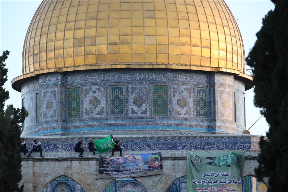 Filistinliler, Ramazan Bayramı namazını Mescid-i Aksa'da kıldı