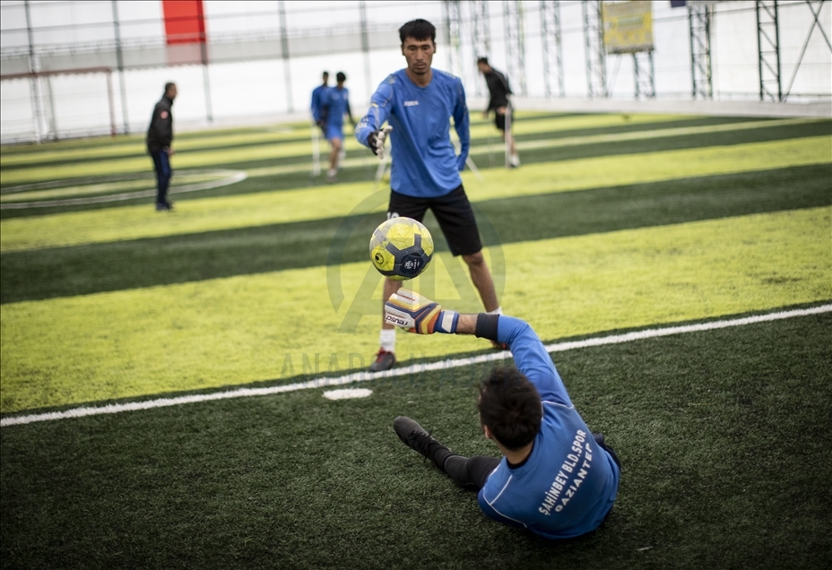 Şahinbey Belediyesi Ampute Futbol Takımı'nın gözü Avrupa Ampute Futbol Şampiyonlar Ligi Kupası'nda