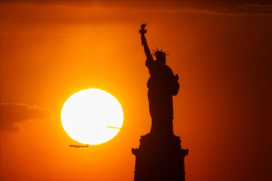 New York'ta gün batımı
