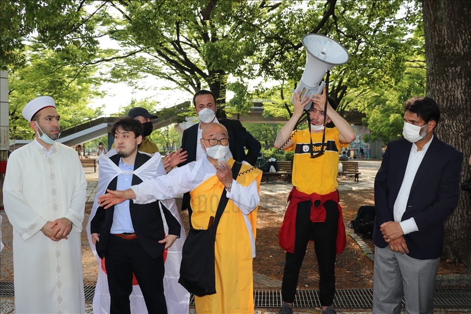 Japonya'da "Filistin Dayanışması ve Kudüs" gösterisi düzenlendi