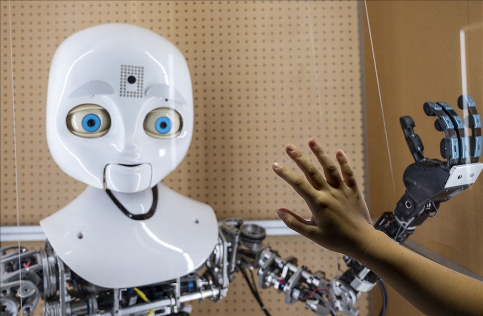 Hong Kong'da düzenlenen robot sergisi