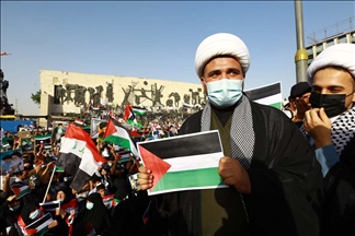 العراق.. الآلاف يتظاهرون تنديدا بعدوان إسرائيل على الفلسطينيين